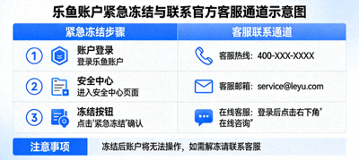 乐鱼账户紧急冻结与联系官方客服通道示意图